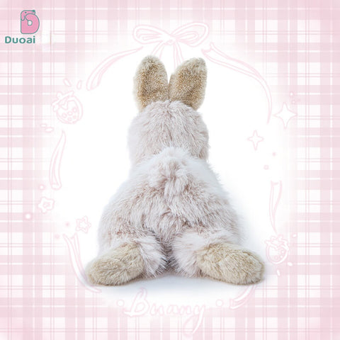 Duoai Realistic Sitting Bunny Plush – Soft Lifelike Rabbit Stuffed Animal Gift