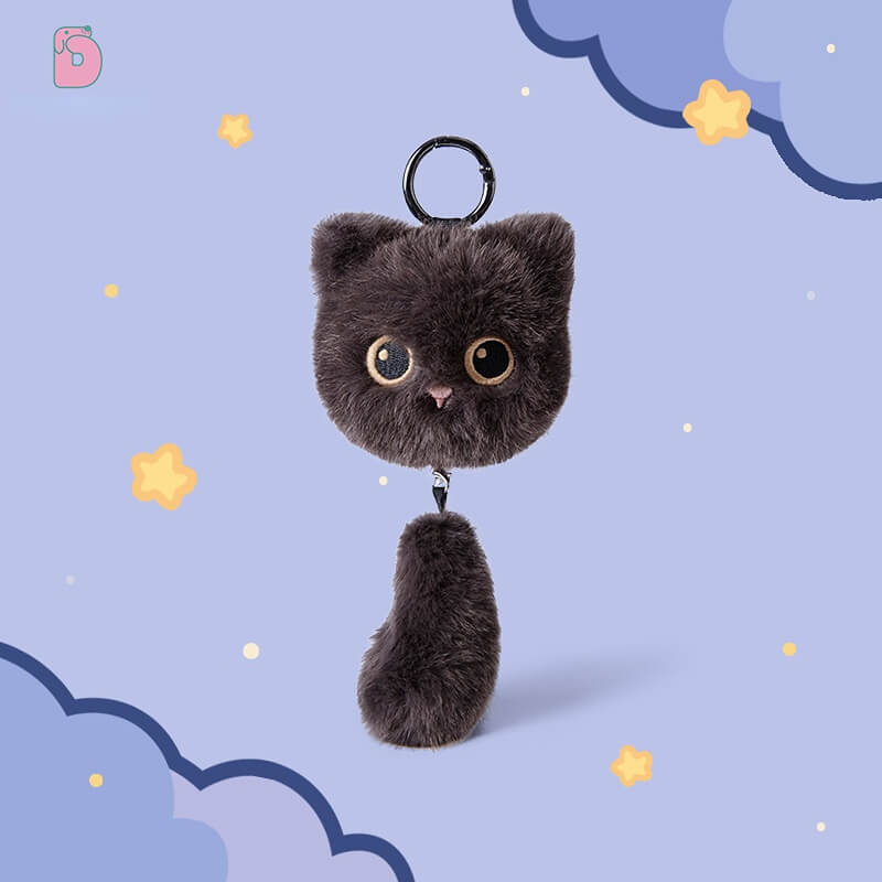 Duoai Cat Tail Plush Keychain – 5.9" Cute Bag Charm Duoai Plush