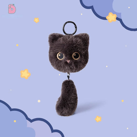 Duoai Cat Tail Plush Keychain – 5.9" Cute Bag Charm Duoai Plush