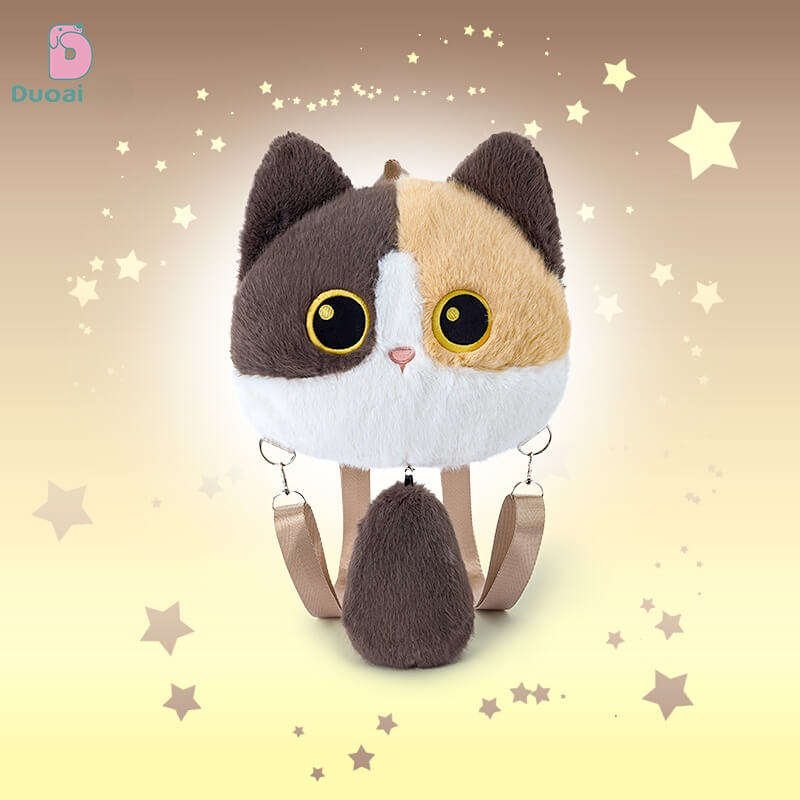 Duoai Original Cat Tail Plush Backpack – Kawaii Cat Backpack Cute Gift Collection