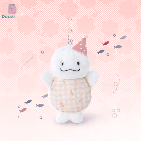 Duoai Original Bean Bag Whale Plush Keychain – Cute Ocean Animal Bag Charm Kawaii Gift Collection