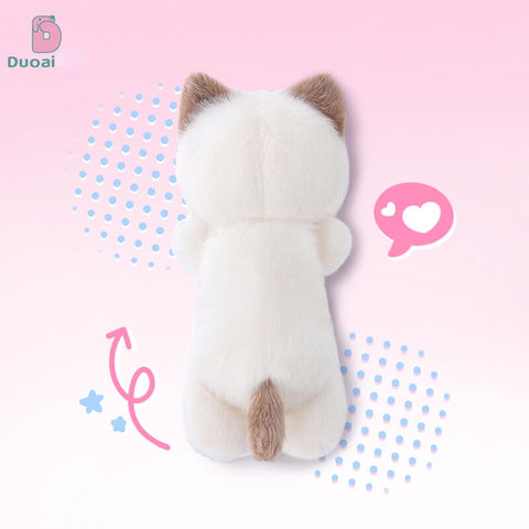 Duoai Original Cat Plush Wrist Rest – Kawaii Cat Desk Cushion Cute Gift Collection