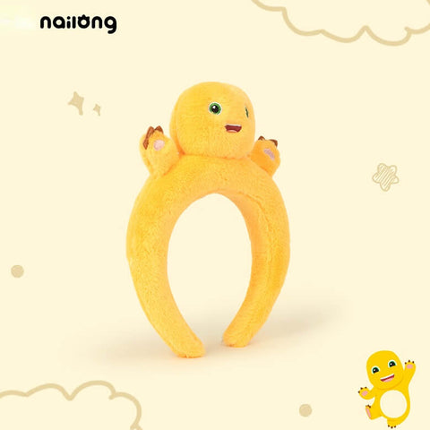 NaiLong Plush Headband – Cute Dragon Face Wash & Mask Accessory Duoai Plush