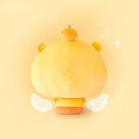 Duoai x Capybara Lulu Big Head Plush Pillow – Cute Yellow Stuffed Animal Hug Cushion