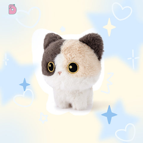 Duoai Original Standing Kitten Plush – Cute Bedroom Decor Cat Doll Collection