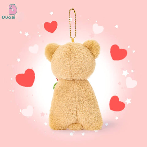 Duoai Original AiYi Bear Plush Pendant – Couple Love Hand Puppet, Stress Relief Gift for Valentine's Day