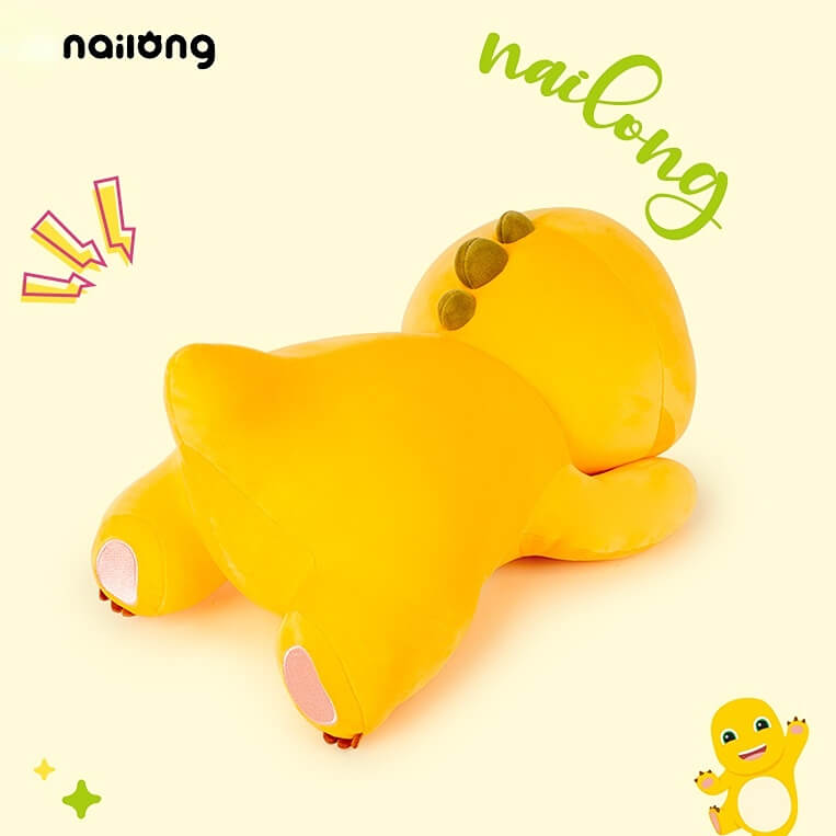 🦖 Duoai NaiLong Dino Plush – 11.8" & 15.7" Lying Dinosaur Stuffed Toy for Girls – Soft Pillow Gift Duoai Plush