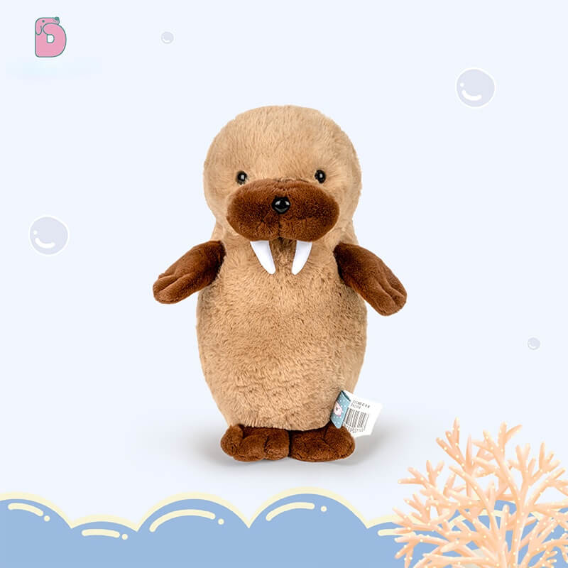 Duoai Walrus & Seal Plush – 13.8" Soft Sleeping & Lying Ocean Animal Toy Duoai Plush
