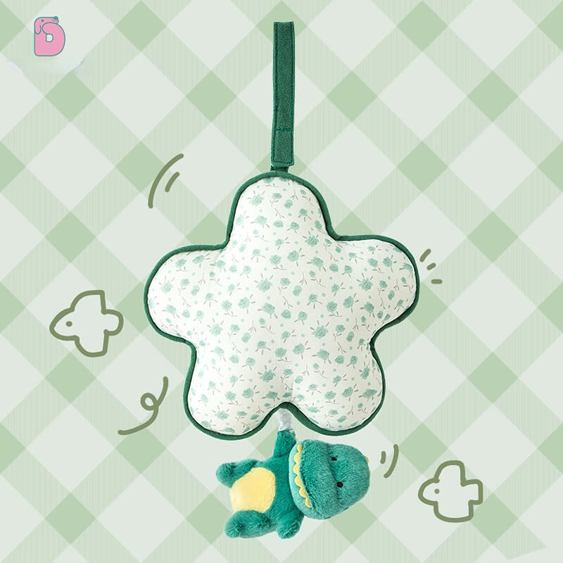 Duoai Wind Chime Plush Keychain – Interactive Musical Animal Plush Charm (Dog, Seal, Panda, Bunny, Dinosaur) Cute Bag Charm Gift