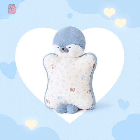 🐬 Duoai Bebe Seal Hug Pillow – 22" Soft Plush Seal for Cuddling, Sleeping & Cozy Comfort, Blue / White / Brown