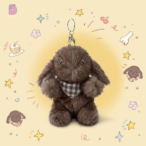 Duoai Original Mituer Bunny Plush Toy – Cute Healing Rabbit Doll & Plush Keychain Gift for Kids and Adults