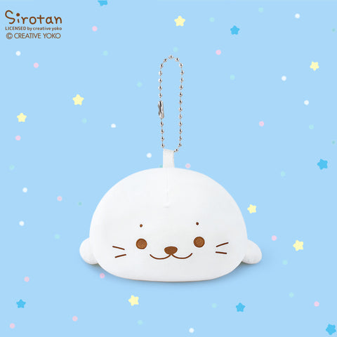Duoai × Sirotan Plush Keychain – Cute Seal Cat Bag Charm Kawaii Gift Collection