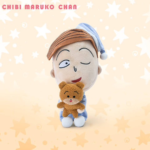 Duoai Official Chibi Maruko-chan Pajama Plush Doll – 10in Cute Anime Gift Toy