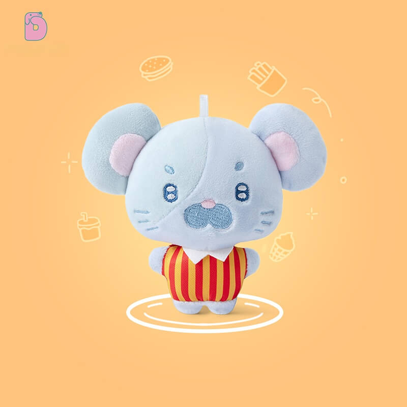 🐭 Duoai Mini Mouse Charm – 5.1" Plush Keychain in 4 Adorable Outfits Duoai Plush