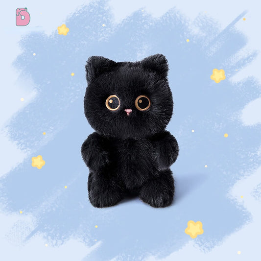 Duoai Original Cat Hand Puppet – 15cm / 5.9" Plush Companion Toy with Scent Sachet (Black, Gray, Siamese, Calico) Duoai Plush