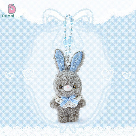 Duoai Original Curly Bunny Plush Collection – Kawaii Bunny Stuffed Animal & Keychain Cute Gift Collection