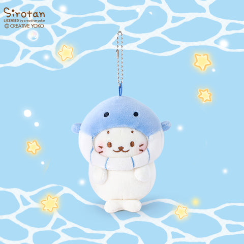 Duoai × Sirotan Ocean Series Plush Keychain – Cute Sea Animal Cat Bag Charm Kawaii Gift Collection