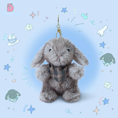 Duoai Original Mituer Bunny Plush Toy – Cute Healing Rabbit Doll & Plush Keychain Gift for Kids and Adults