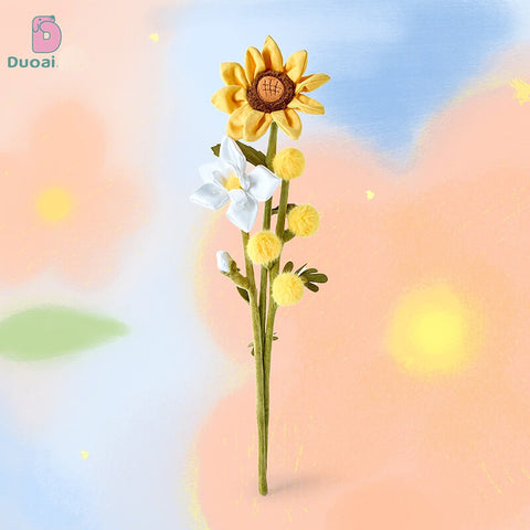 Duoai Original Plush Flower Bouquet Collection – Cute Soft Floral Décor Gift