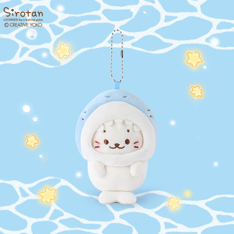 Duoai × Sirotan Ocean Series Plush Keychain – Cute Sea Animal Cat Bag Charm Kawaii Gift Collection