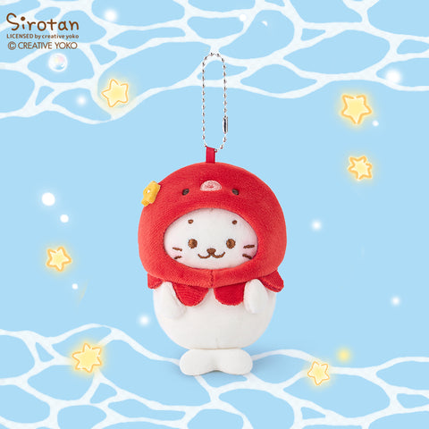 Duoai × Sirotan Ocean Series Plush Keychain – Cute Sea Animal Cat Bag Charm Kawaii Gift Collection