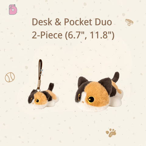 Duoai Original Cat Plush – Black, Calico & Siamese Gifts