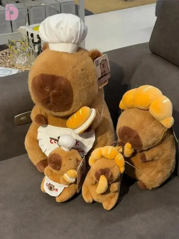 Duoai Capybara Plush – Sitting Bread Chef Edition | Original Soft Toy Gift Duoai Plush