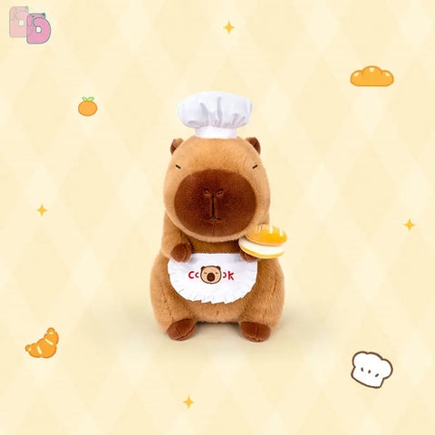 Duoai Capybara Plush – Sitting Bread Chef Edition | Original Soft Toy Gift Duoai Plush