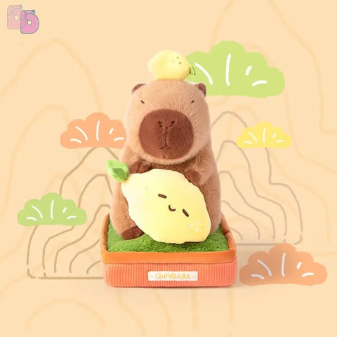 Duoai Original Plant Pot Capybara Plush – 11.8" Cute Sitting Toy in 4 Leaf Styles - Duoai Plush