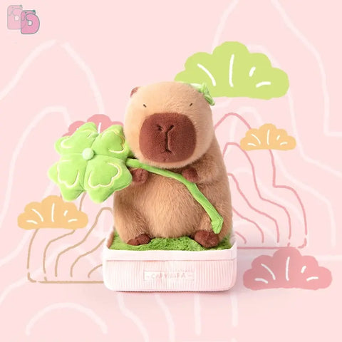 Duoai Original Plant Pot Capybara Plush – 11.8" Cute Sitting Toy in 4 Leaf Styles Duoai Plush
