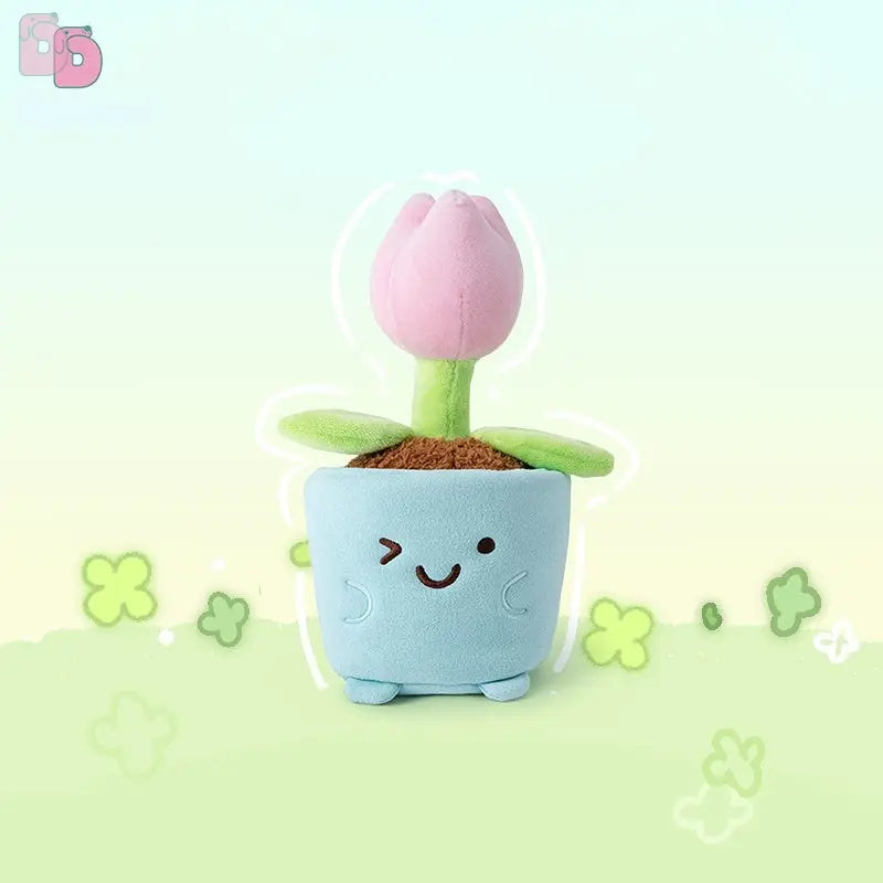Duoai Plant Plush Collection – Original Hand-Drawn Flower & Leaf Pots for Desk & Gifting Duoai Plush