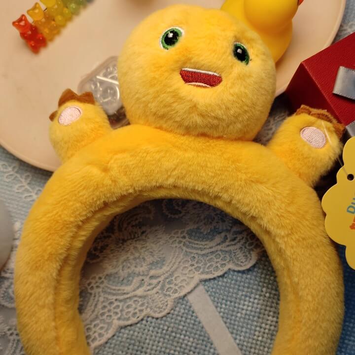 NaiLong Plush Headband – Cute Dragon Face Wash & Mask Accessory Duoai Plush