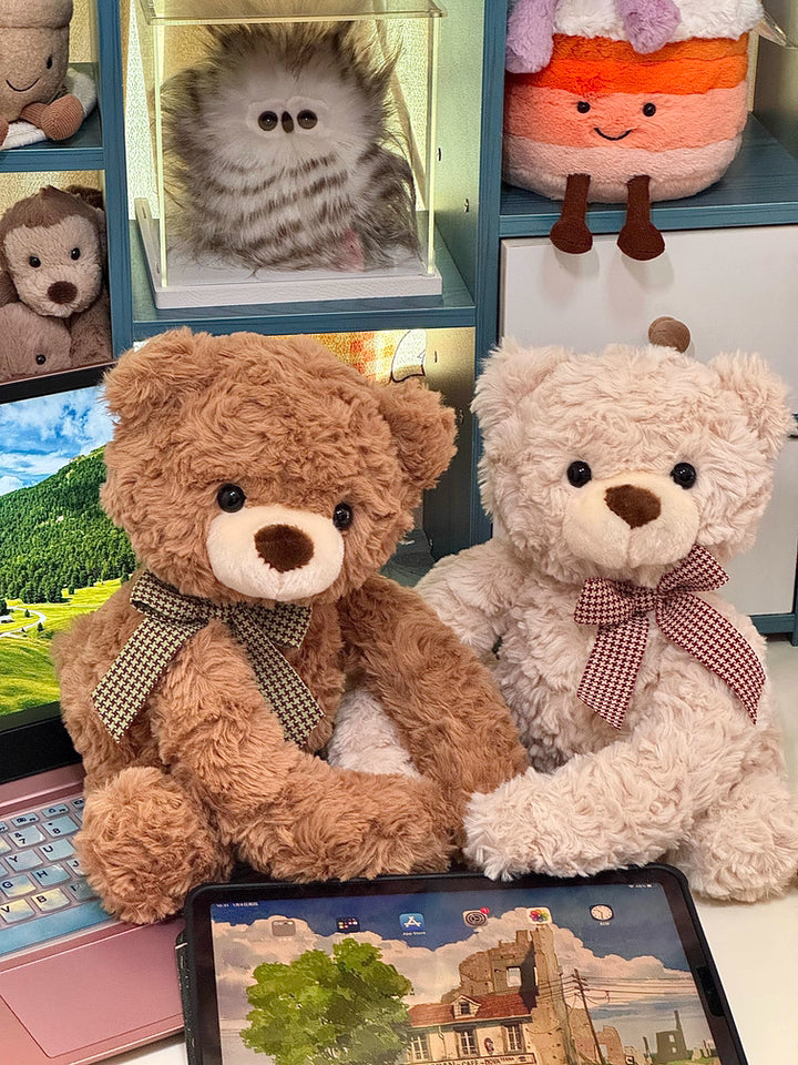 Duoai Hugging Couple Teddy Bears – Buttoned Together Plush Gift Set (11.8") Duoai Plush