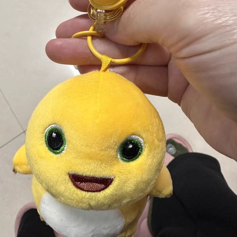Duoai Official NaiLong Plush Keychain 13 cm / 5.1″ – Cute Squeaky Belly Dinosaur Bag Charm, Student Gift, Stress-Relief Fidget Toy Duoai Plush