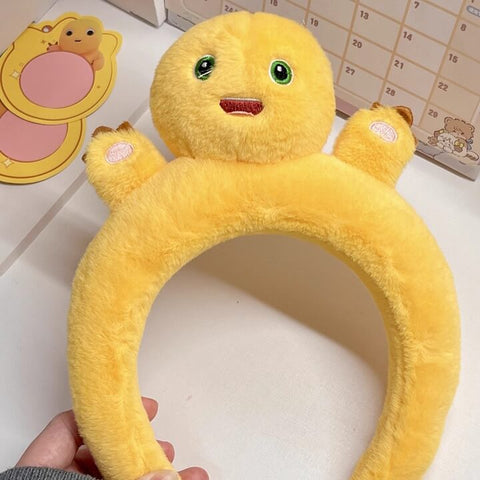 NaiLong Plush Headband – Cute Dragon Face Wash & Mask Accessory Duoai Plush