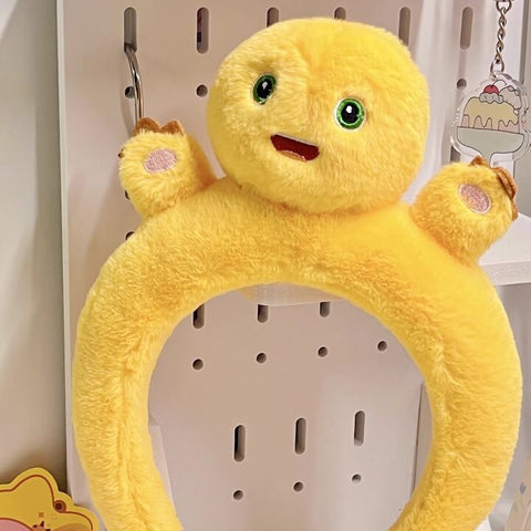 NaiLong Plush Headband – Cute Dragon Face Wash & Mask Accessory Duoai Plush