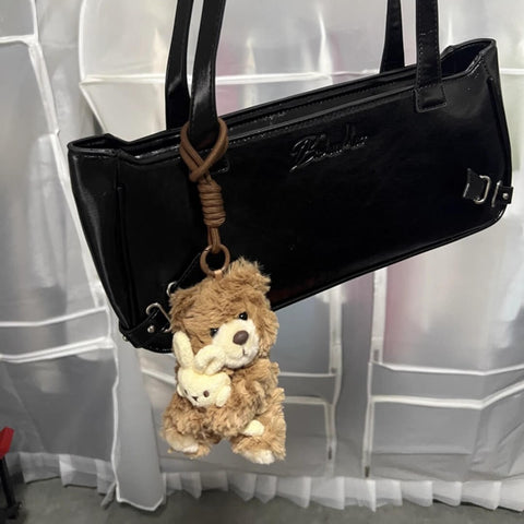 Duoai Birthday Hat Plush Keychain – Bear & Bunny 4.7" Duoai Plush
