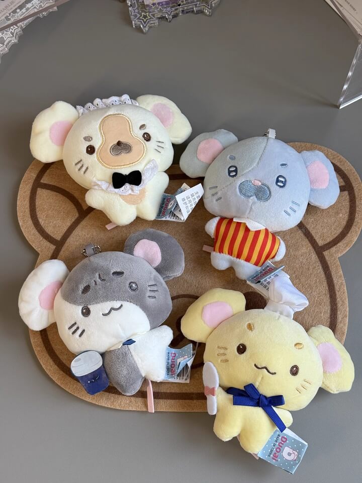 🐭 Duoai Mini Mouse Charm – 5.1" Plush Keychain in 4 Adorable Outfits Duoai Plush