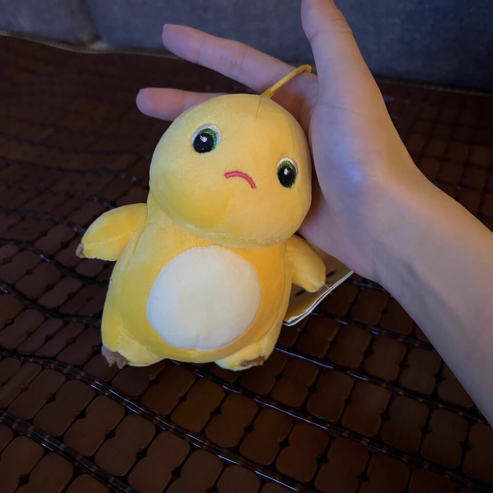 Duoai Official NaiLong Plush Keychain 13 cm / 5.1″ – Cute Squeaky Belly Dinosaur Bag Charm, Student Gift, Stress-Relief Fidget Toy Duoai Plush