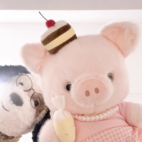 Duoai Original PINKY PIG SERIES Plush Toy – Soft Baker, Pastry Chef & Chef Pig Doll