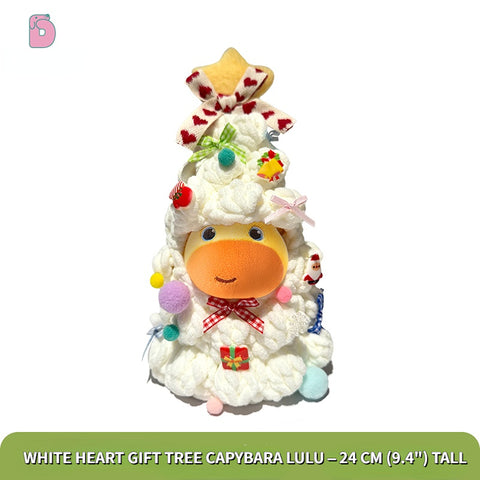 Duoai x Capybara Lulu – Christmas Orange Plush Holder 10cm / 3.9"