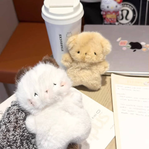 Duoai Mini Plush Toys – Dog, Bunny, Mouse, Bear, Seal, Cat & Duck – 13cm/5.1in Cute Desk Companions & 7-Piece Gift Box Set Duoai Plush