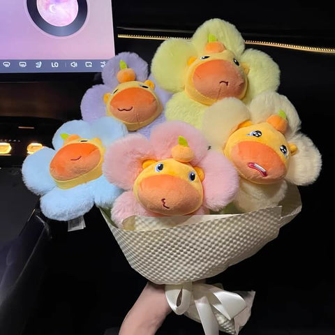 Duoai Capybara Lulu Plush Bouquet – 13" (33cm) Gift for Qixi, Valentine’s & Teachers’ Day Duoai Plush