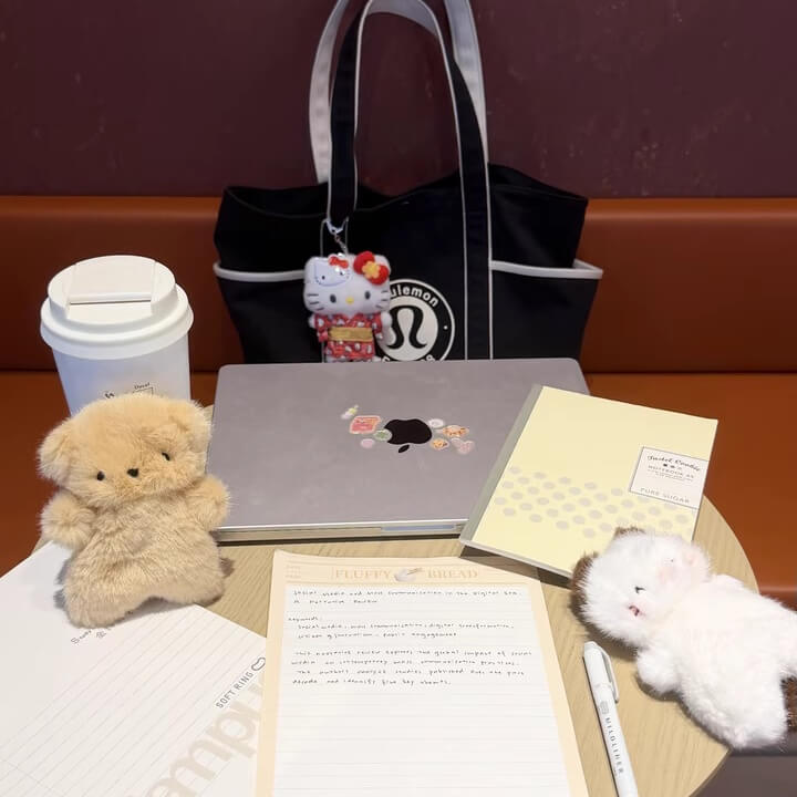 Duoai Mini Plush Toys – Dog, Bunny, Mouse, Bear, Seal, Cat & Duck – 13cm/5.1in Cute Desk Companions & 7-Piece Gift Box Set Duoai Plush