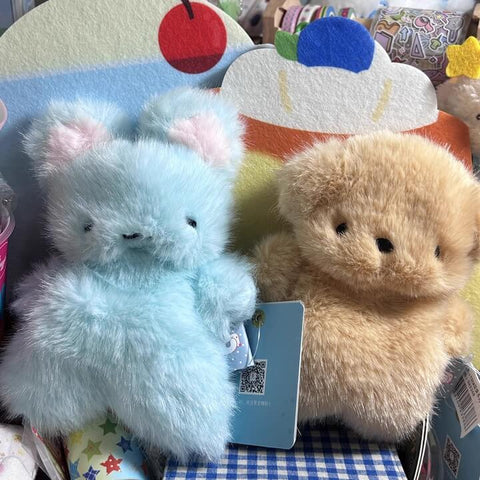 Duoai Mini Plush Toys – Dog, Bunny, Mouse, Bear, Seal, Cat & Duck – 13cm/5.1in Cute Desk Companions & 7-Piece Gift Box Set Duoai Plush