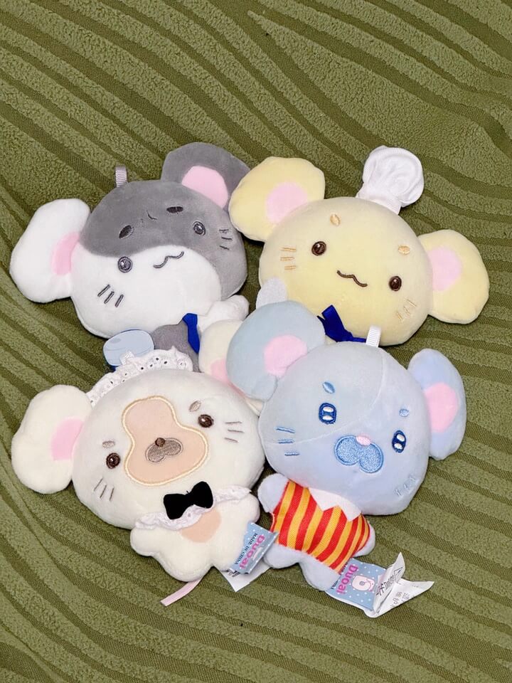 🐭 Duoai Mini Mouse Charm – 5.1" Plush Keychain in 4 Adorable Outfits Duoai Plush