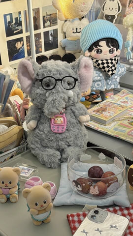 🐘 Duoai Lazy Elephant Plush – 9" / 13.8" Cuddly Original Stuffed Toy Duoai Plush