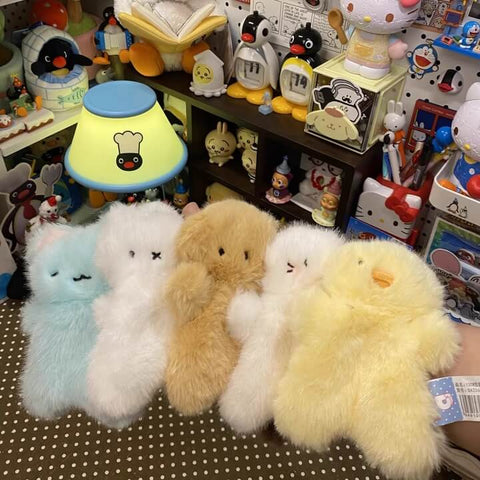 Duoai Mini Plush Toys – Dog, Bunny, Mouse, Bear, Seal, Cat & Duck – 13cm/5.1in Cute Desk Companions & 7-Piece Gift Box Set Duoai Plush