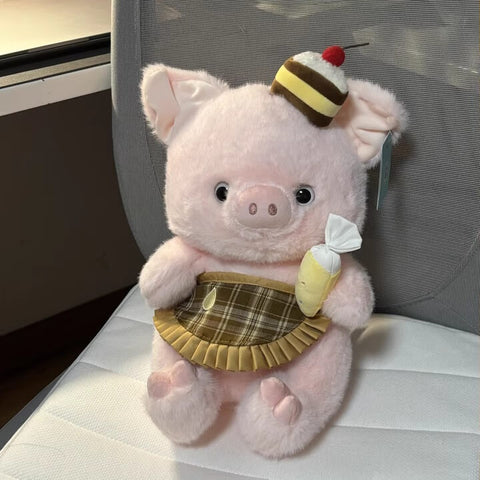 Duoai Original PINKY PIG SERIES Plush Toy – Soft Baker, Pastry Chef & Chef Pig Doll