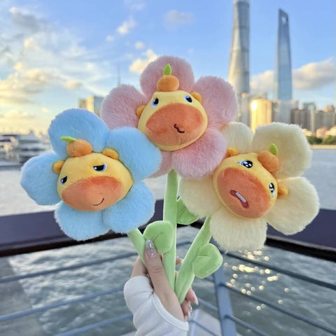 Duoai Capybara Lulu Plush Bouquet – 13" (33cm) Gift for Qixi, Valentine’s & Teachers’ Day Duoai Plush